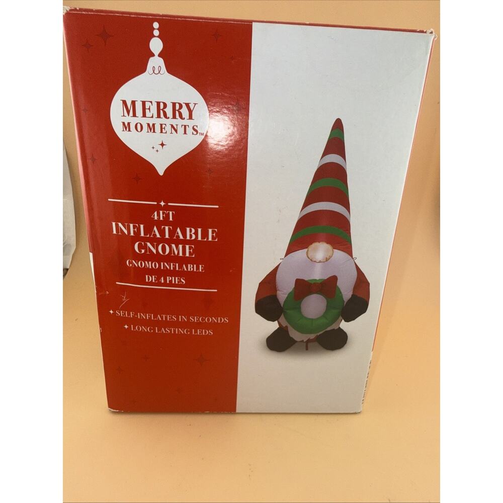 Merry Moments 4ft Inflatable Gnome New